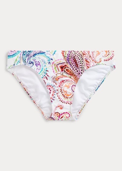 Fondo de Bikini Ralph Lauren Mujer Blancos - Paisley Hipster - SXHAO8574